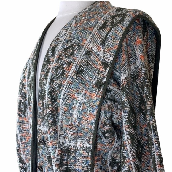Geiger geometric vintage structured cardigan - Picture 1 of 12